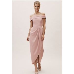 Brand new BHLDN rose crepe dress.